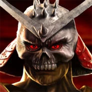 So Shao Kahn has always had a funky looking face unmasked but it was very  rare to see his face unless it was koncept Art or MK movie lol. But he looks