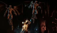 Corrupted Shinnok summons two demons for his Fatality in MKX