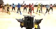 "Hello, Evox or should I say, Venjix!" "What?! RPM Rangers?!" "You're surprised to see your old friends!"