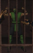 Reptile MK2 attire in Dark Prison