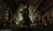 Raphael Rabbid, Leonardo Rabbid, Donatello Rabbid and Michelangelo Rabbid