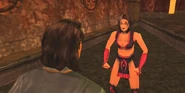 Sareena meeting Shujinko in MK:D Konquest