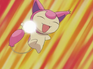 Azusa's Delcatty using Assist as a Skitty during a flashback