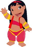 Lilo in harem dress