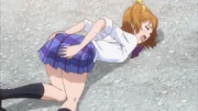 Love Live! Episode 1 Honoka Hip Damage Scene