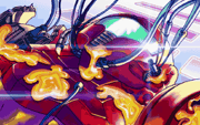 Samus' Power Suit infected by X