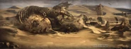 Queen Sindel's statue in Jade's Desert