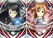 Kirito Fusion Card and Asuna Fusion Card