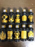 Cobra Lost Fullbottle, Bat Lost Fullbottle, Kabutomushi Lost Fullbottle, Rose Lost Fullbottle, Shimauma Lost Fullbottle, Castle Lost Fullbotte, Engine Lost Fullbottle, Robot Lost Fullbottle, Remocon Lost Fullbottle and Camera Lost Fullbottle