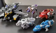 Cosmic Black Lion Zord, Cosmic Ox Zord, Cosmic Elephant Zord, Cosmic White Bear Zord and Cosmic Dolphin Zord