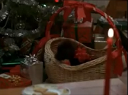 Riley as a Christmas puppy