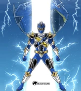 Dino Ninja Steel Blue Ranger (Fusion Ranger)