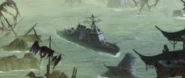 A Special Forces ship at Shang Tsung's Island