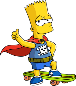 The Simpsons Bart Simpson Wallpaper Border 5 m x17,5 cm Skater Boy