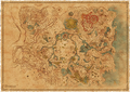 Hyrule map in Breath of the Wild's Explorer Edition