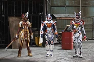 Kamen Rider Zero-One Sabela, Kamen Rider Zero-One Majade and Kamen Rider Zero-One Aguilera Team Up