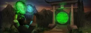 Shujinko uses the power of Earthrealm's Kamidogu to begin his journey