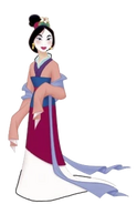 Mulan in traditional courting attire