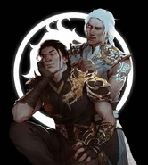Fujin braiding Shang's hair in his spare time