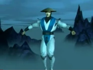 Raiden ascends into the Heavens