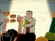 It fires cheeseburgers from the cheeseburger cannon