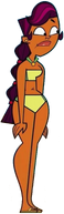 Sierra in her swimsuit.
