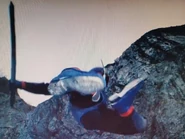 "Super Blue Rider Kick!"