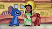 Lilo with Stitch and cousin in animated series