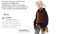 Luneth's profile (PC)