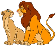 Young Adult Simba and Nala
