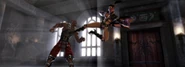 Mileena fighting Baraka (MKD)