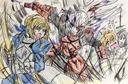 Artoria Pendragon vs Pendragon Darkness