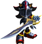 Shadow as Sir Lancelot in Sonic and the Black Knight