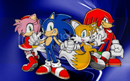 In anime, Sonic X, with Amy