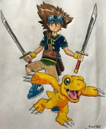 Tai Kamiya's 2 Katanas