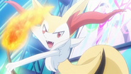 Delphy, as a Braixen.