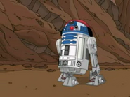 R2-D2 portrayed by Cleveland in Family Guy