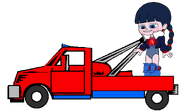 Adorabeezle in a Tow Truck 6