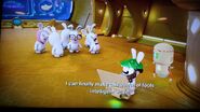 Dumb Baby Rabbid, Dumb Rabbids, Dumb Female Rabbid and Dumb Mustache Bowtie Rabbid