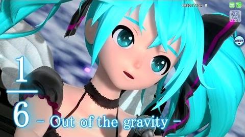 60fps Full風 1 6 Out of the gravity - Hatsune Miku 初音ミク DIVA English lyrics Romaji subtitles PDA FT