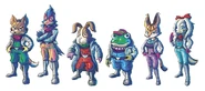 Starfox team in Starfox 2