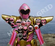 Super Megaforce Pink Pink Gold Mode