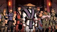 Raiden (center) in Battle of the Realms