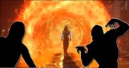 Fire portal often seen in MK11 Aftermath