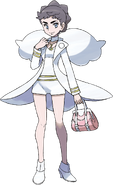 Diantha with purse (X and Y and Pokémon Masters)