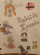 Rabbid Inkling Girl, Rabbid Villager and Rabbid Pichu