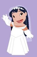 Lilo in wedding dress