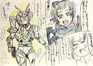 Shinobu Kocho uses Dreaming Butterfly Progrisekey to transform