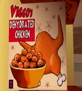 Chicken product in Dinotropolis in which it's futuristic and dehydrated in which it expands if water is added