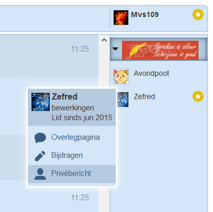 Een privéchat openen